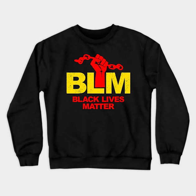 Black Lives Matter 2 (for Dark Shirts) Crewneck Sweatshirt by MotiviTees